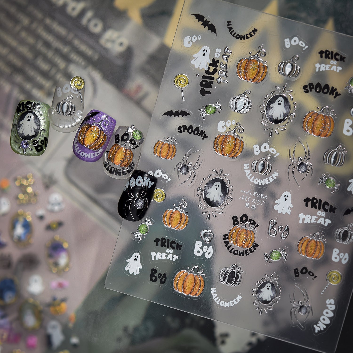 Hello Claws | Halloween Pumpkin Nail Deco Stickers 