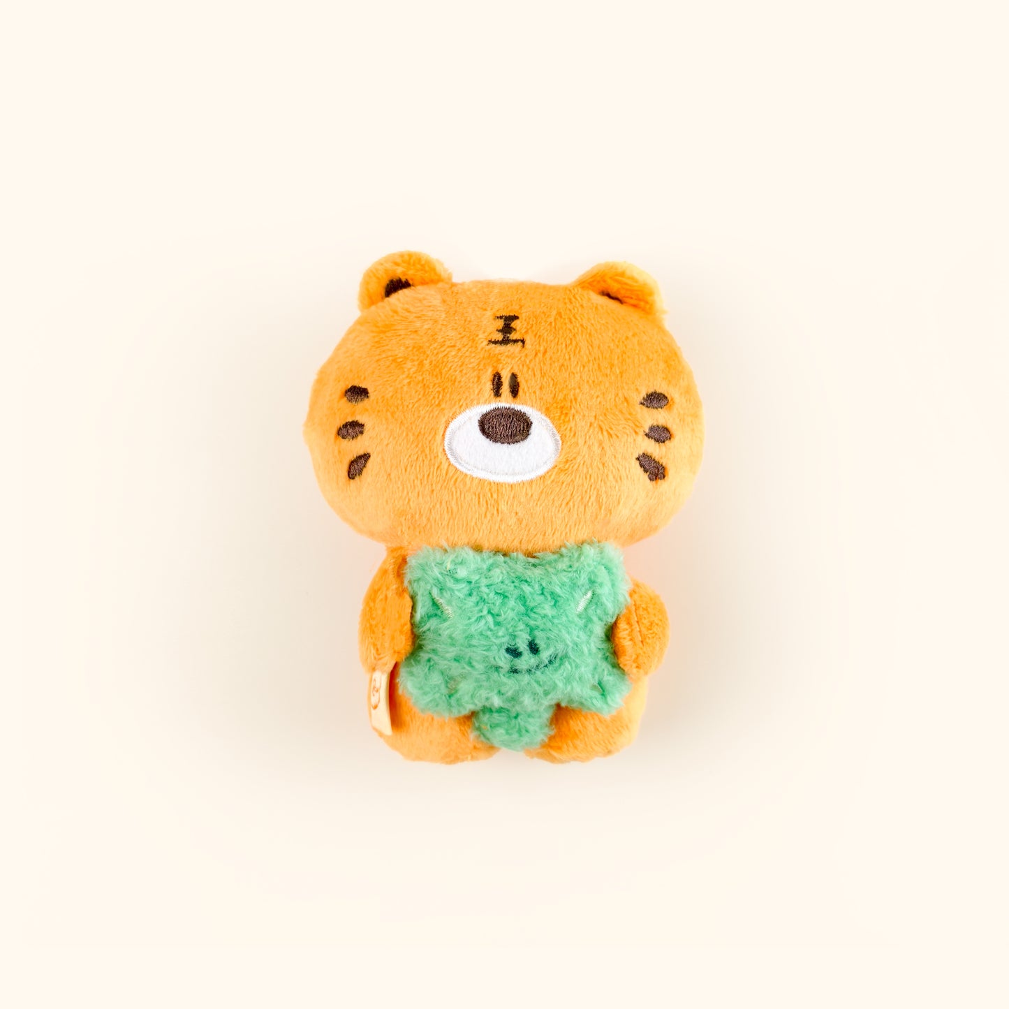 Fickle Plan | Tiger Peanut And Four-leaf Clover Bag Charm