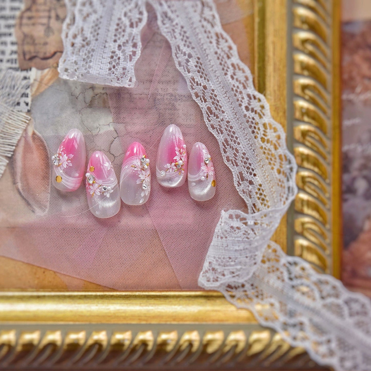 Hello Claws | Cherry Blossoms  And Horse Nail Deco Sticker 