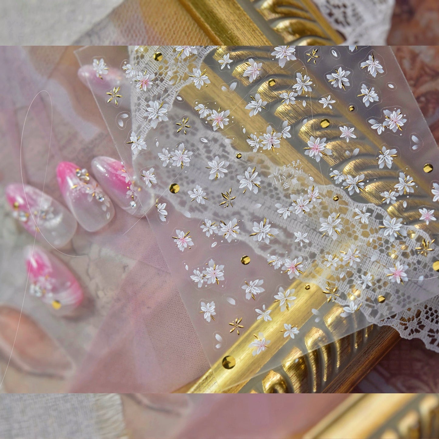 Hello Claws | Cherry Blossoms  And Horse Nail Deco Sticker 