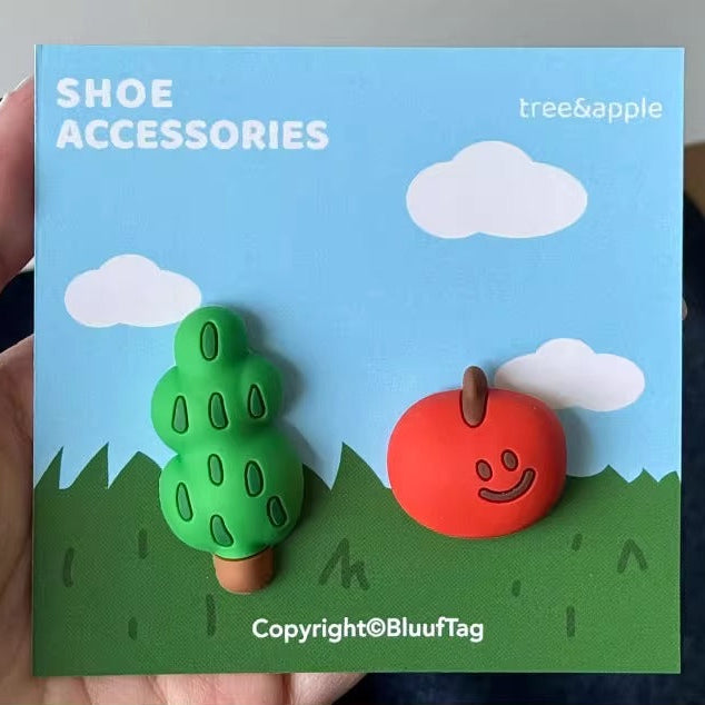 Bluuf Tag | Dog, Acorn, Apple & Tree Shoe Charms