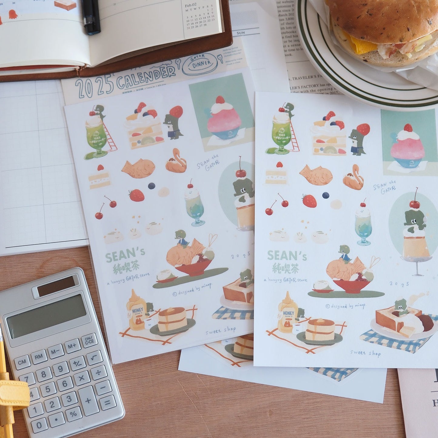 A Gator Life | Gator Japanese Desserts Sticker