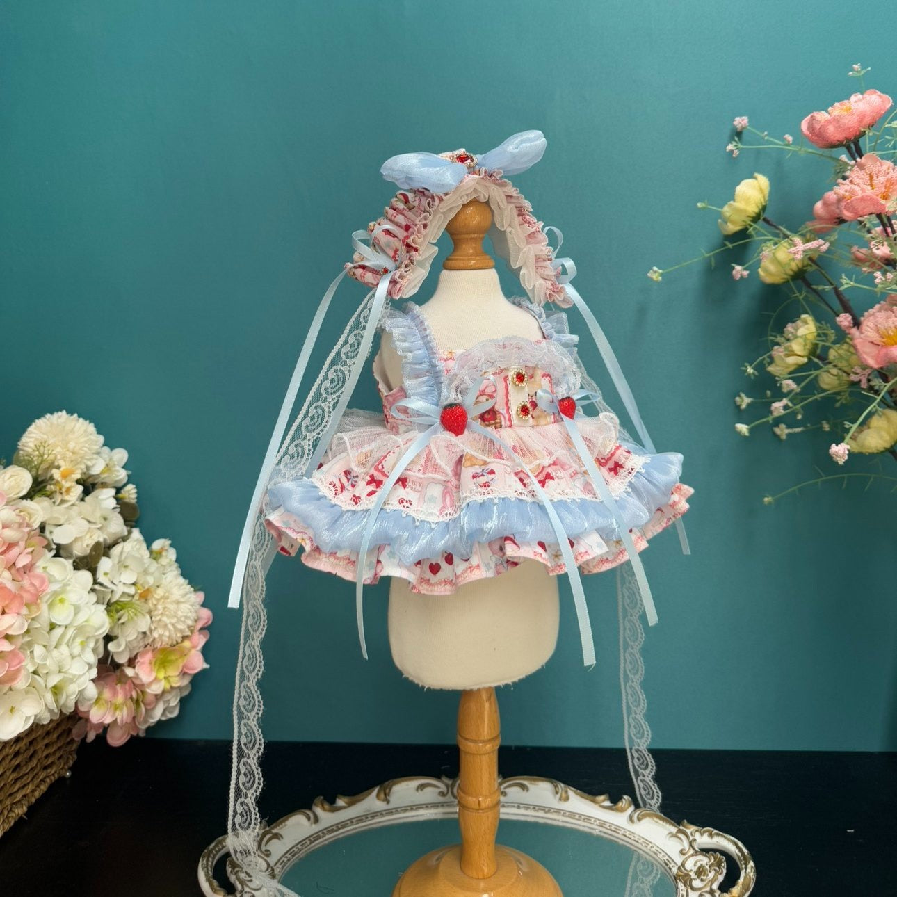 Sewing | Strawberry Cake Doll Princess Dress 