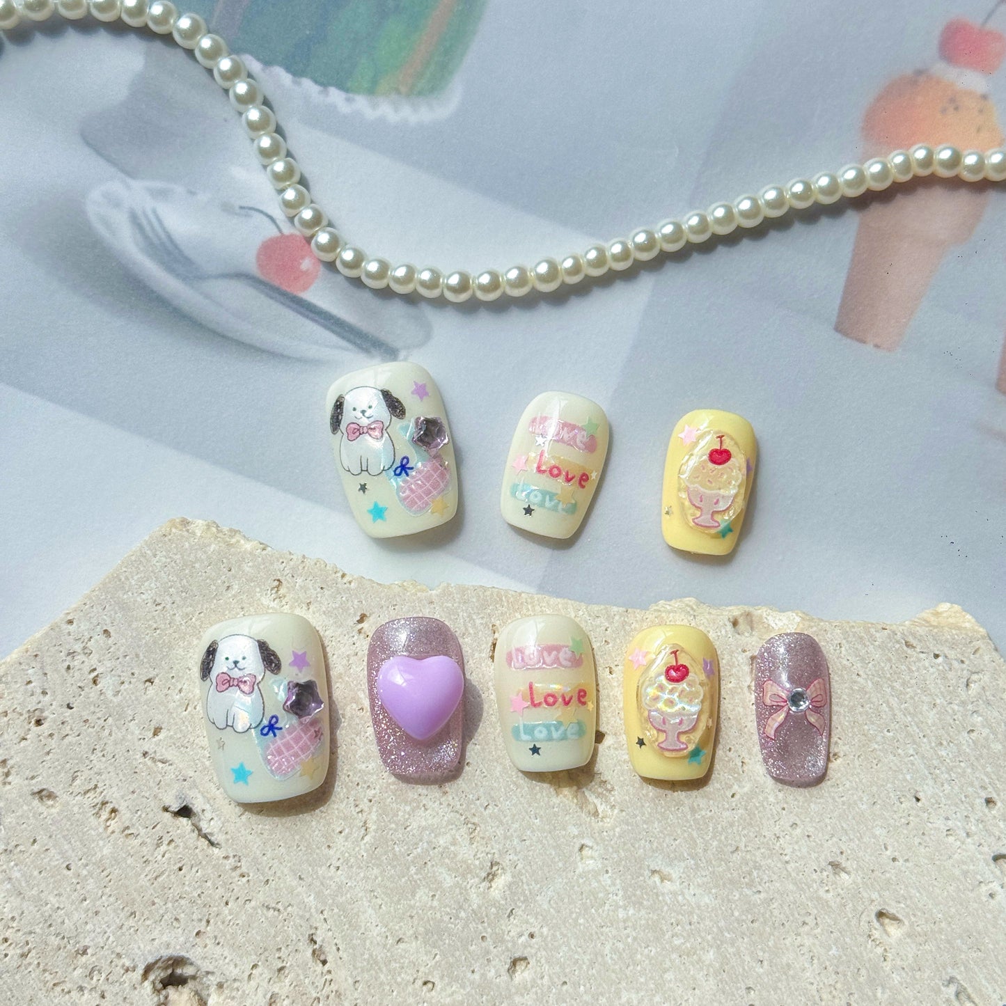 Hello Claws | Dessert Puppy Press-on Nail 