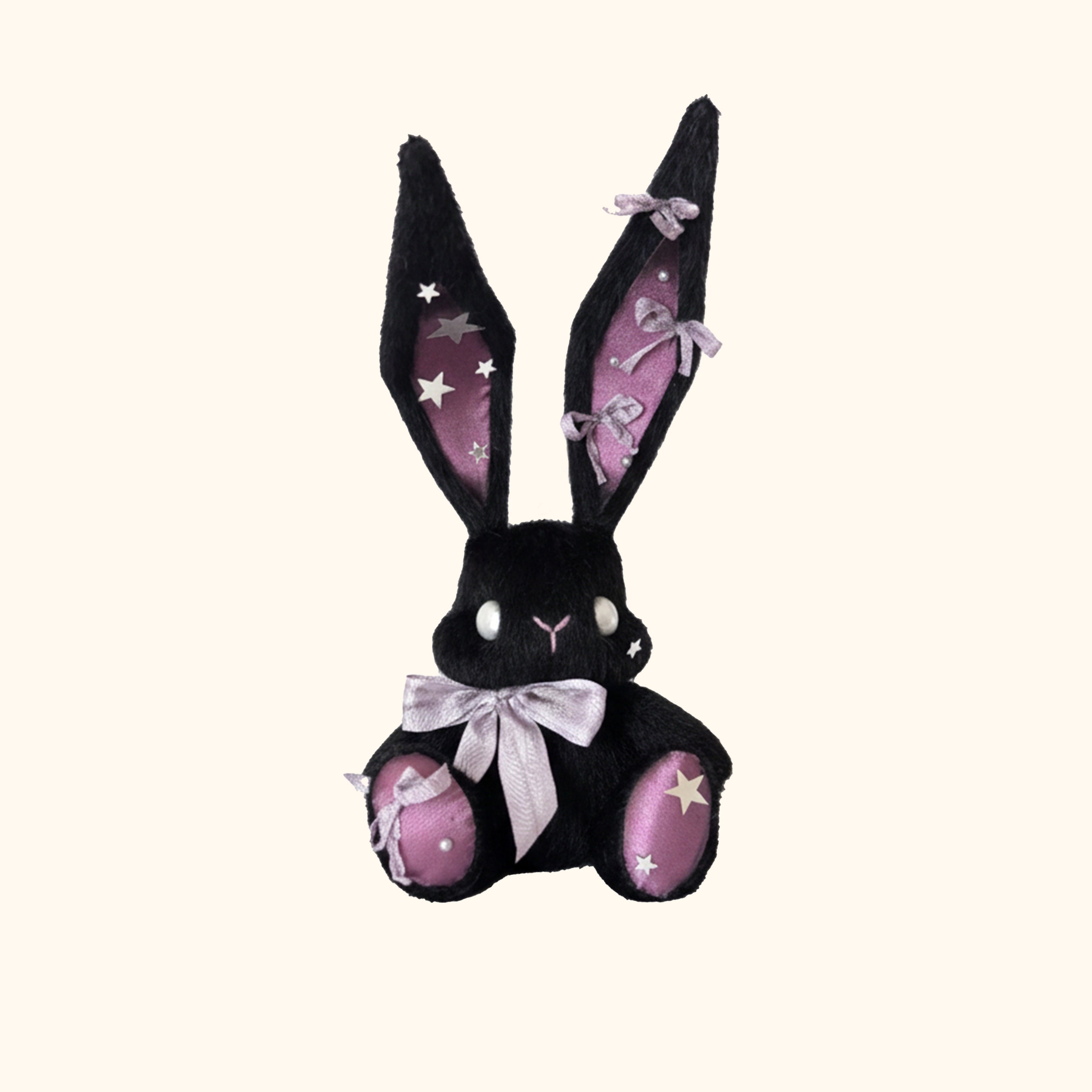 Snowball | Black Bunny Plush Toy – LuLuFun Studio