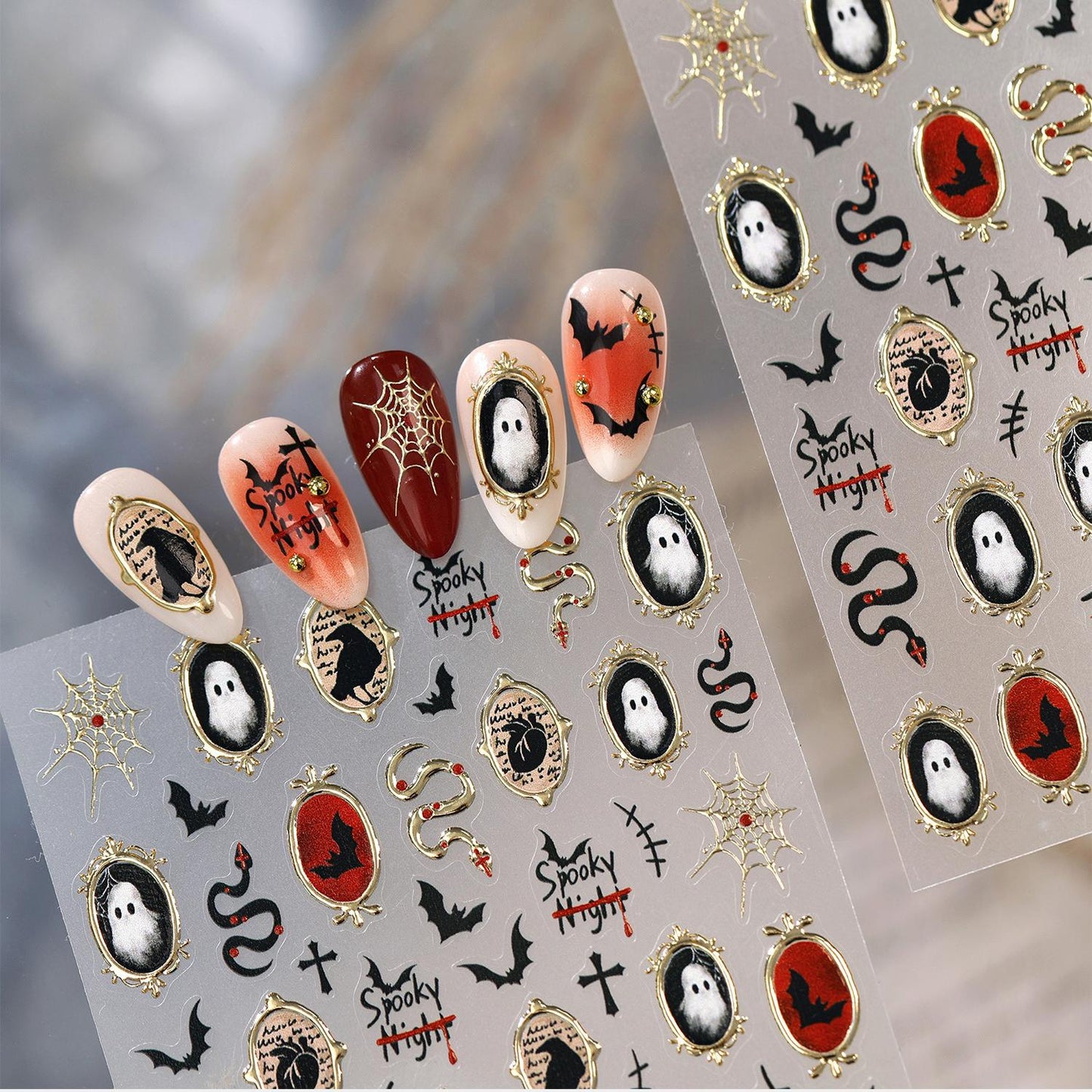 Hello Claws | Halloween Ghost Nail Deco Stickers 