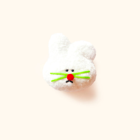 NINIGOGO | White Fold-ear Bunny Plush Charm
