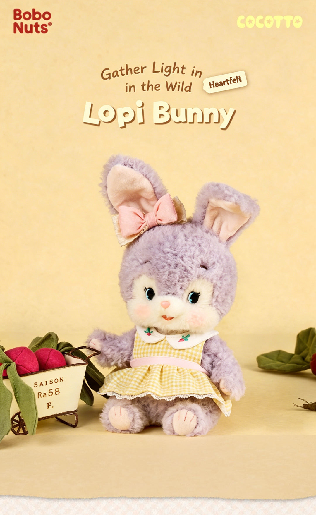 Pre-sale! Bobo Nuts | Lopi Bunny Gather Light In The Wild Plush Toy 