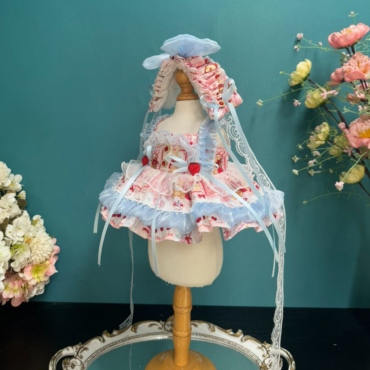 Sewing | Strawberry Cake Doll Princess Dress 