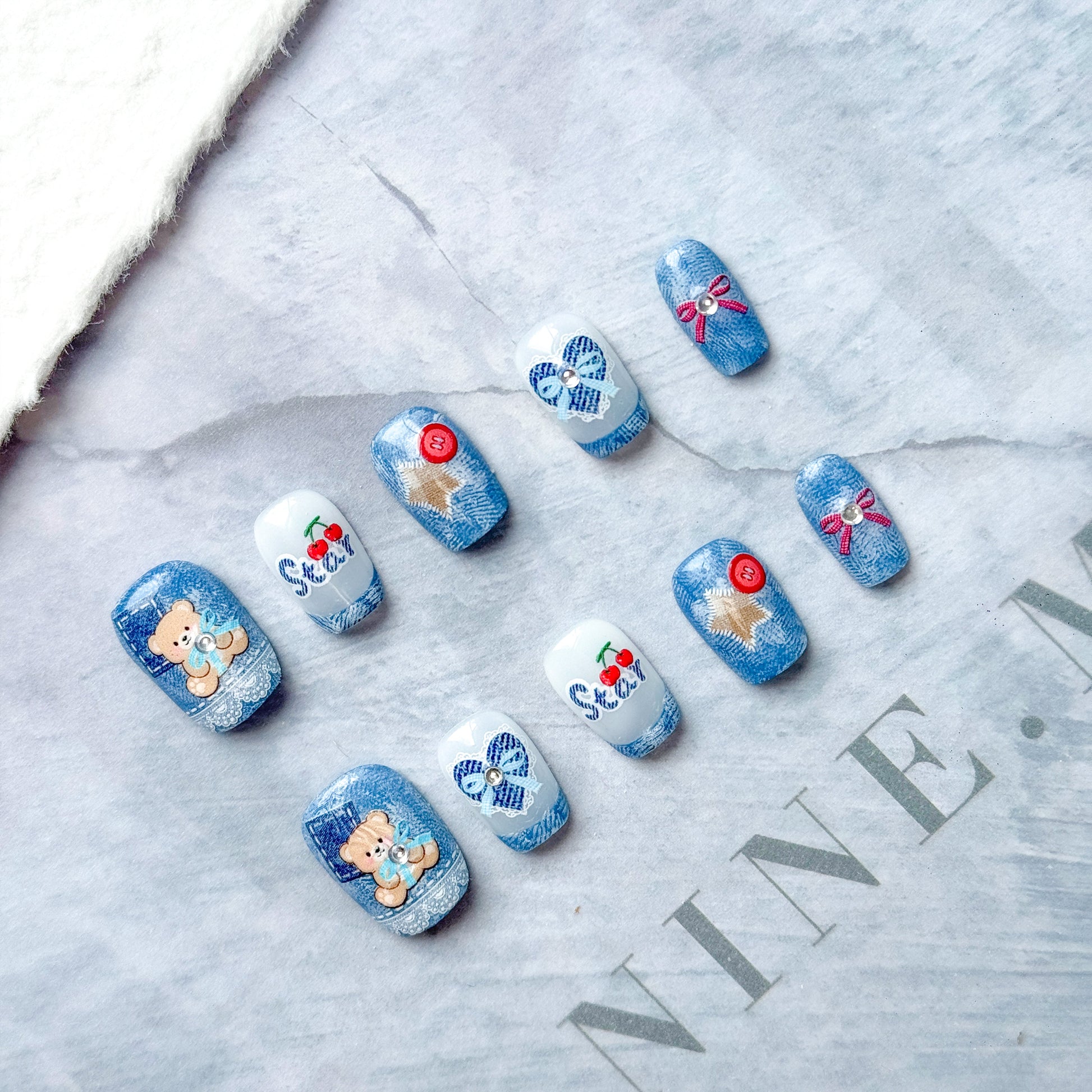 Hello Claws | Cowboy Bear Press-on Nail 
