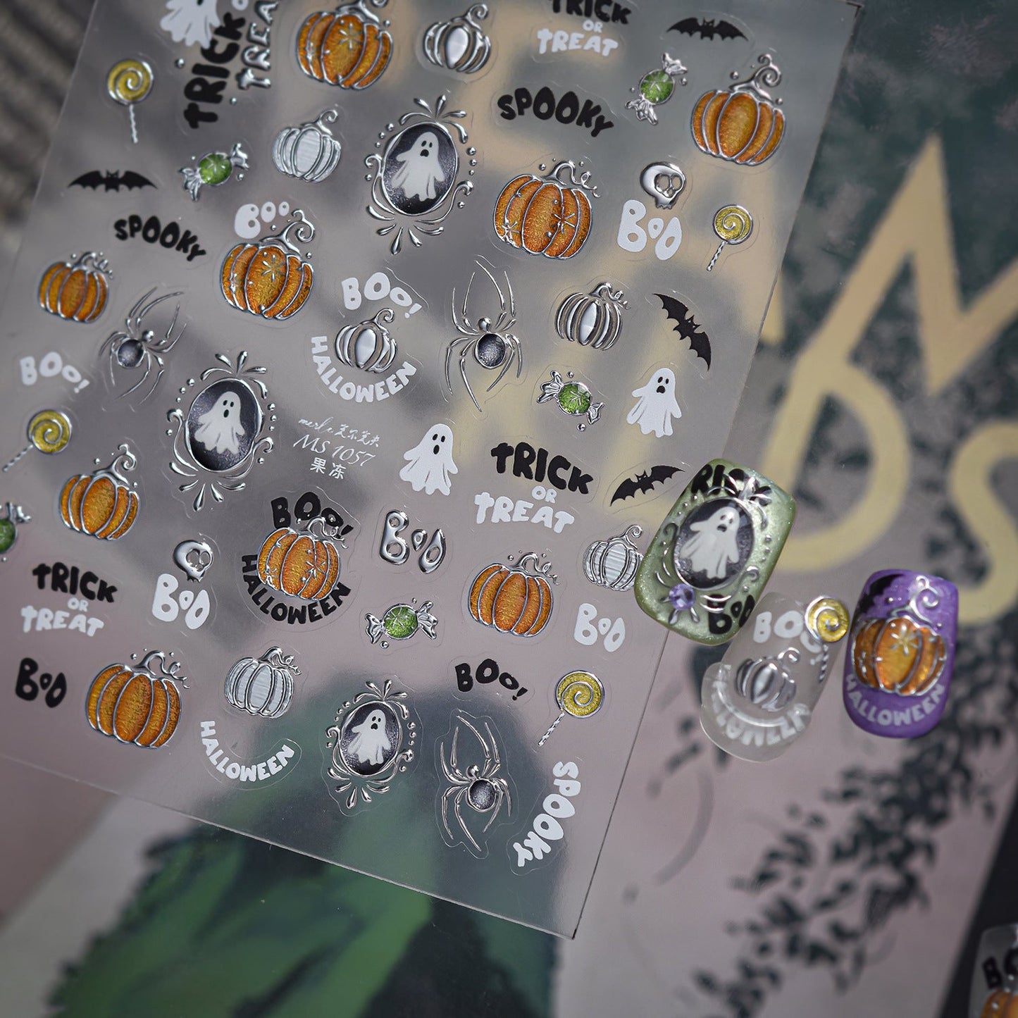 Hello Claws | Halloween Pumpkin Nail Deco Stickers 
