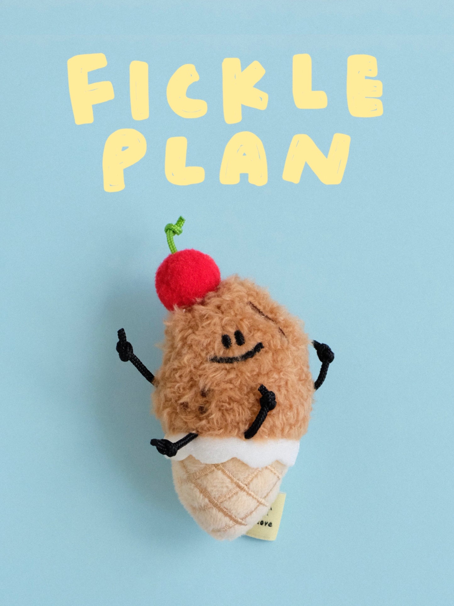 Fickle Plan | Mini Ice Cream Peanut Keychain 