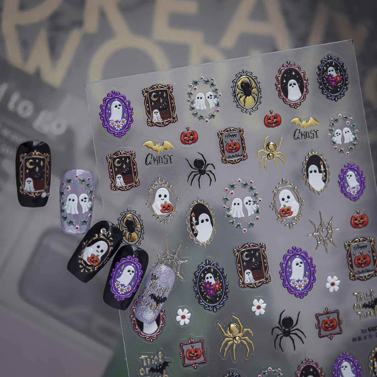 Hello Claws | Halloween Spider Nail Deco Stickers 