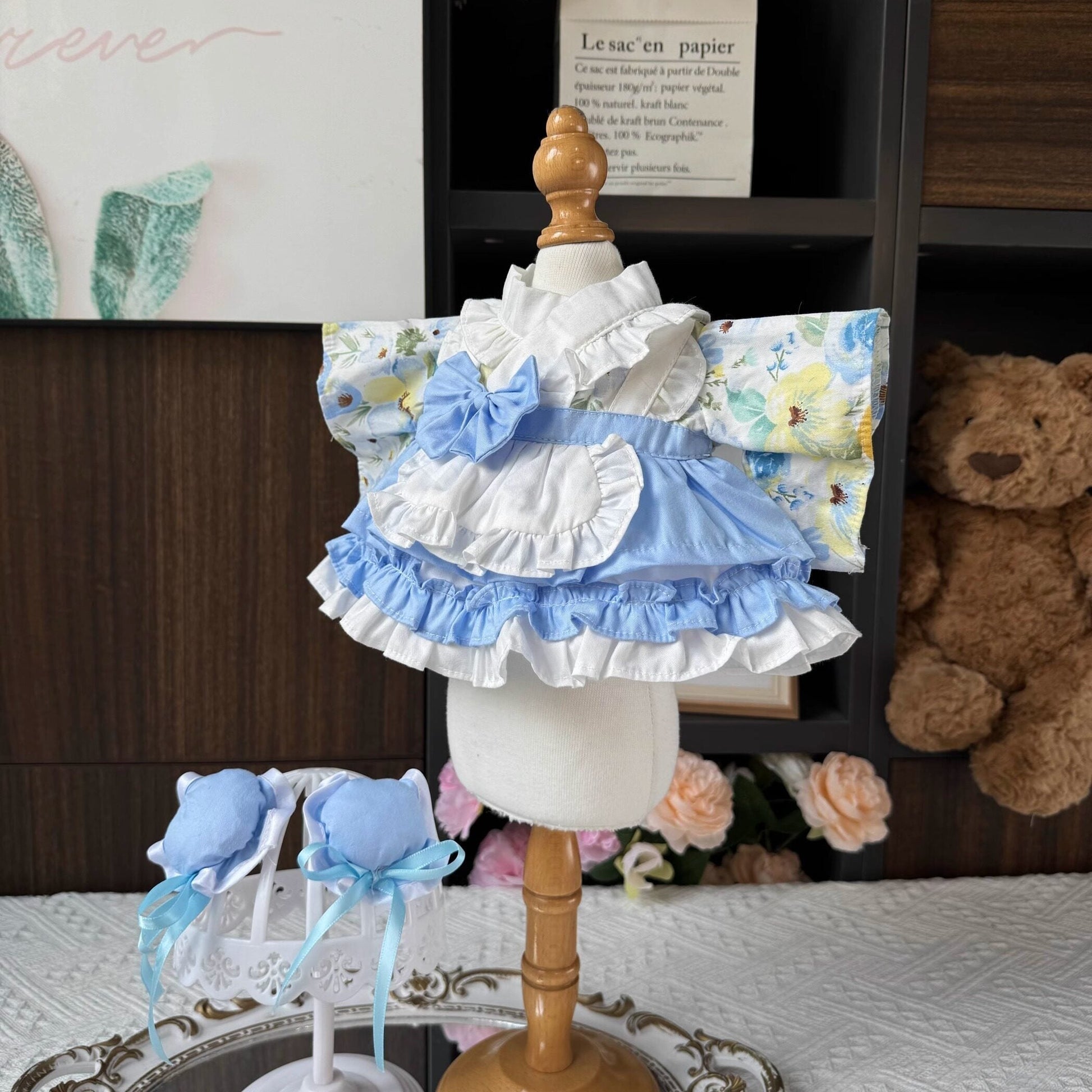 Sewing | Blue Enchantress Doll Lolita Kimono Dress 