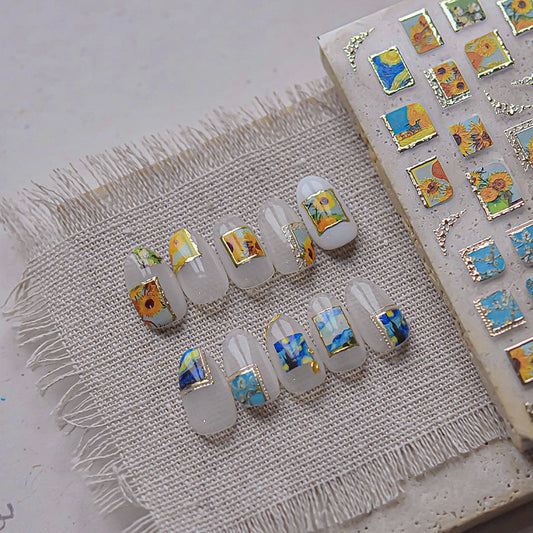 Hello Claws | Van Gogh Sunflower Nail Deco Sticker 
