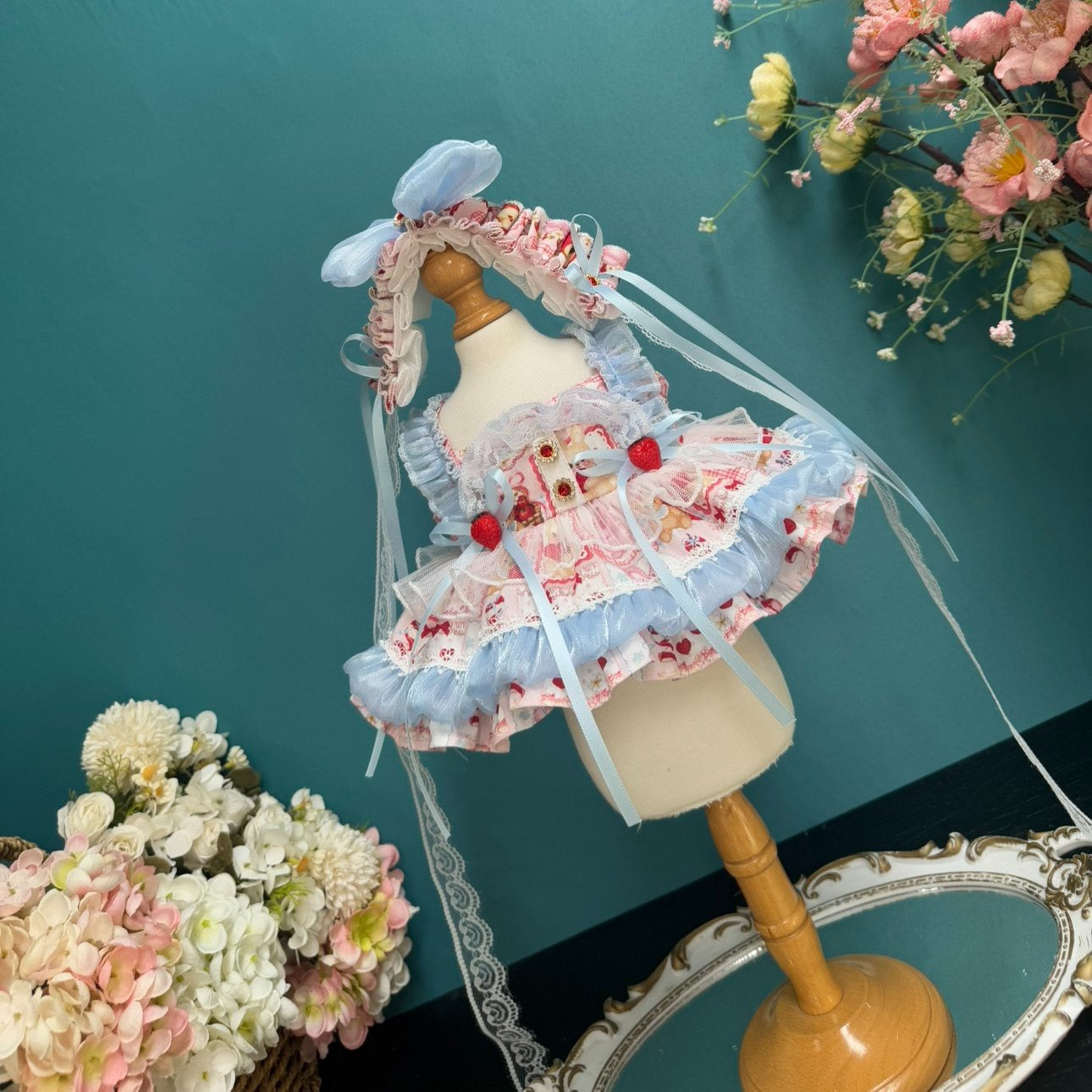 Sewing | Strawberry Cake Doll Princess Dress 