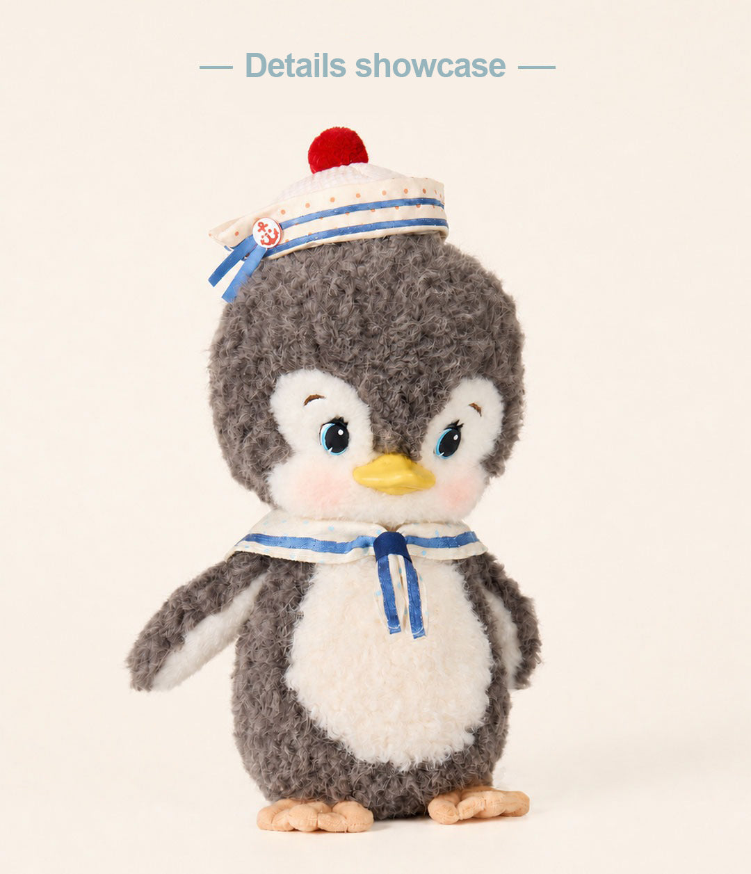 Bobo Nuts | Cream Bobo Piko Penguin Plush Toy 