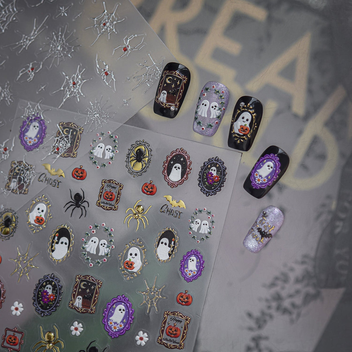 Hello Claws | Halloween Spider Nail Deco Stickers 