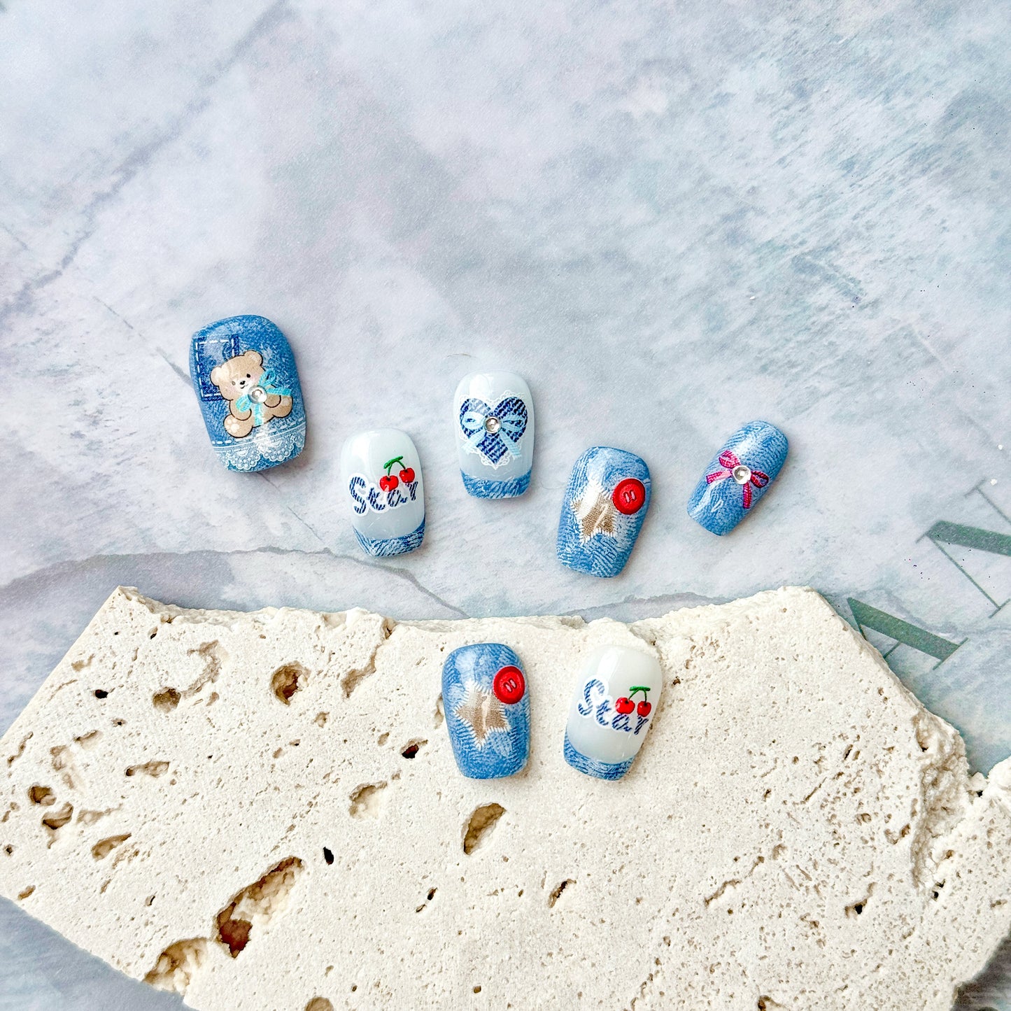 Hello Claws | Cowboy Bear Press-on Nail 