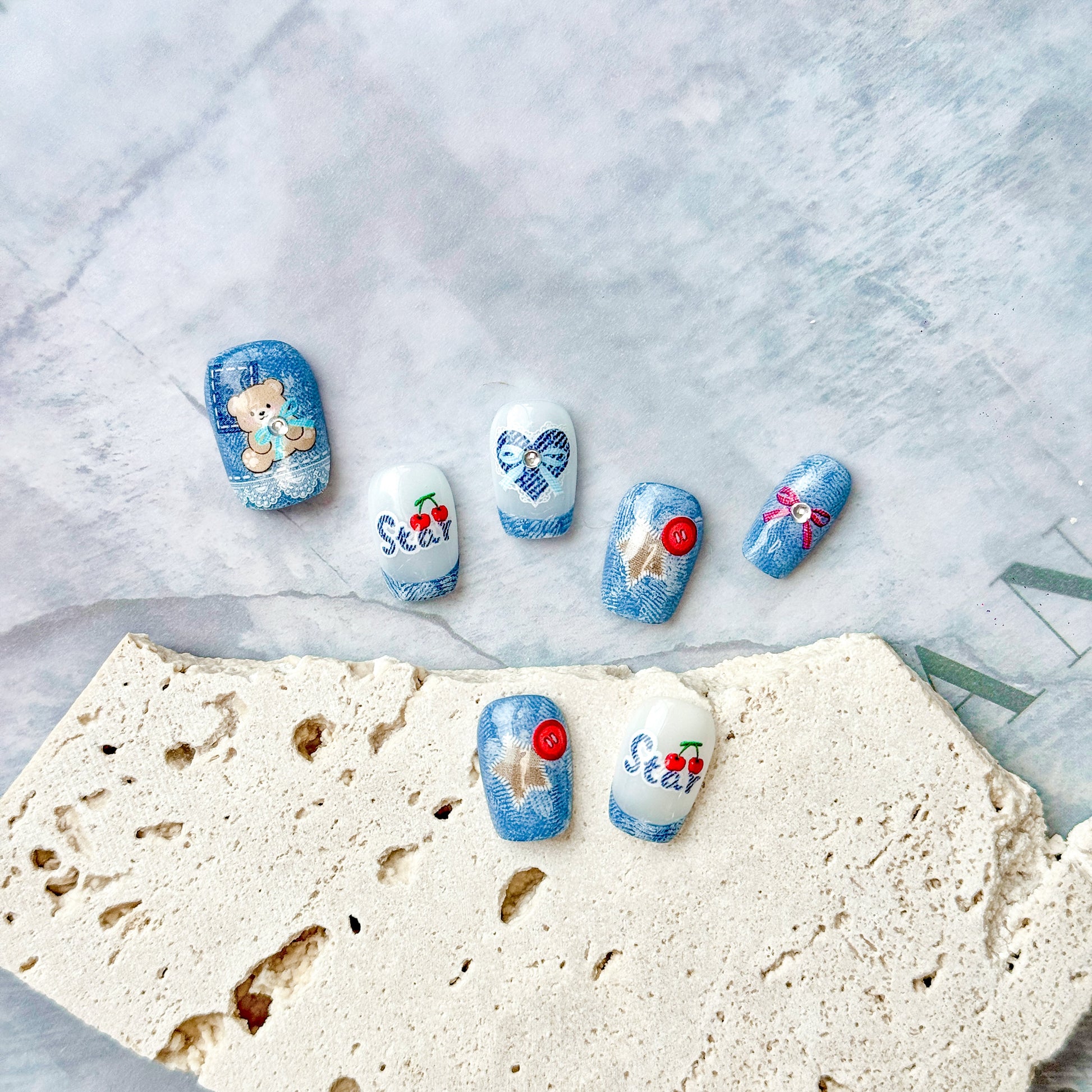 Hello Claws | Cowboy Bear Press-on Nail 