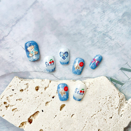 Hello Claws | Cowboy Bear Press-on Nail 