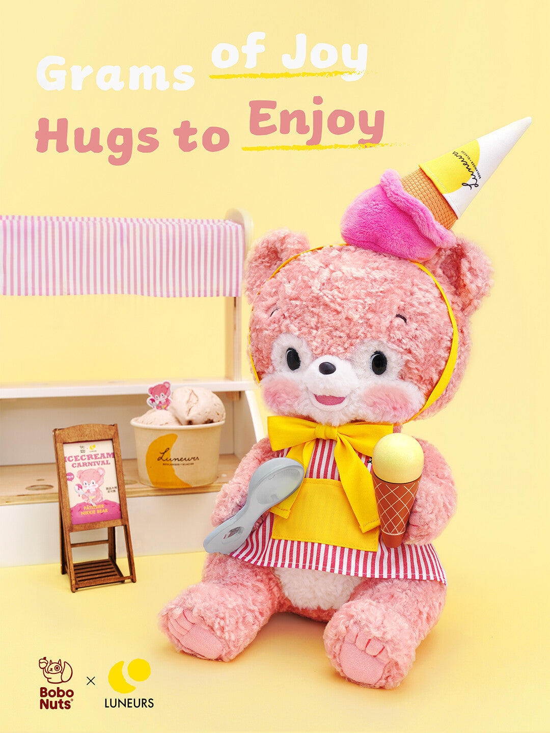 Bobo Nuts | Pâtissier Nikkie Bear Plush Toy 