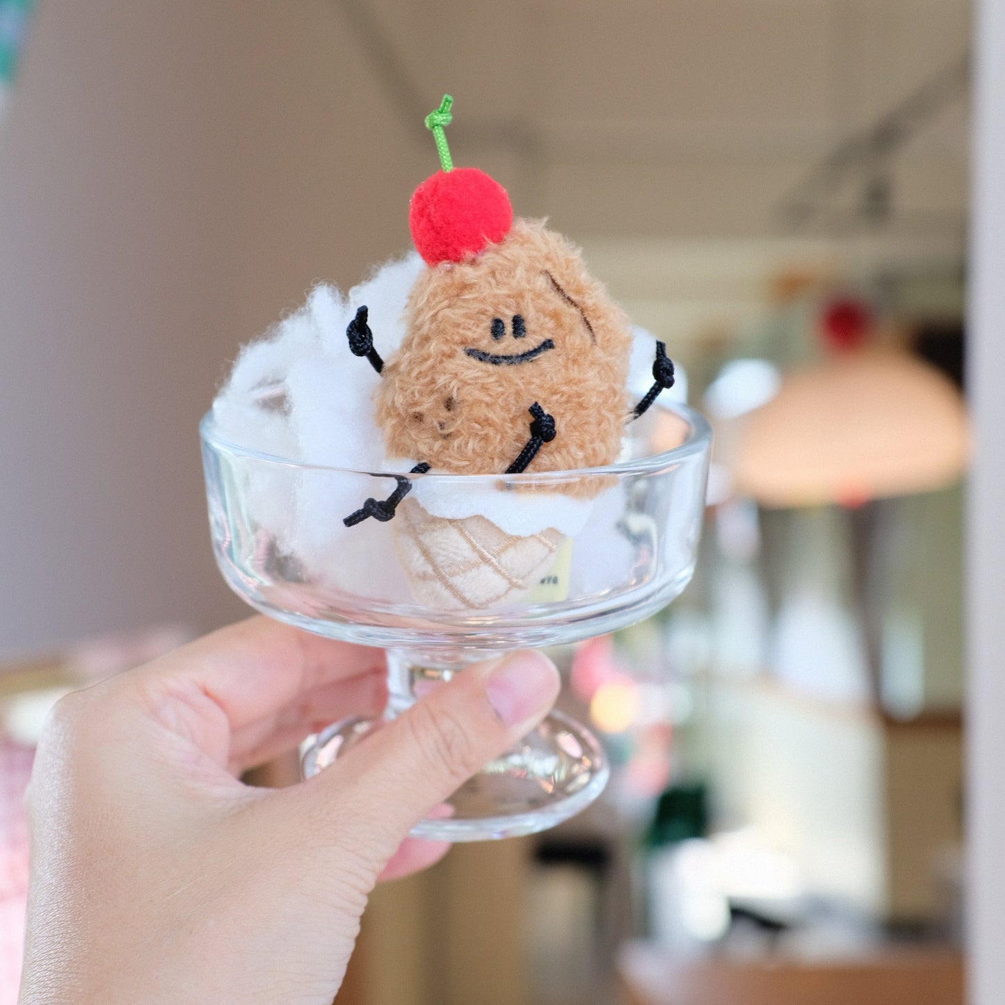 Fickle Plan | Mini Ice Cream Peanut Keychain 