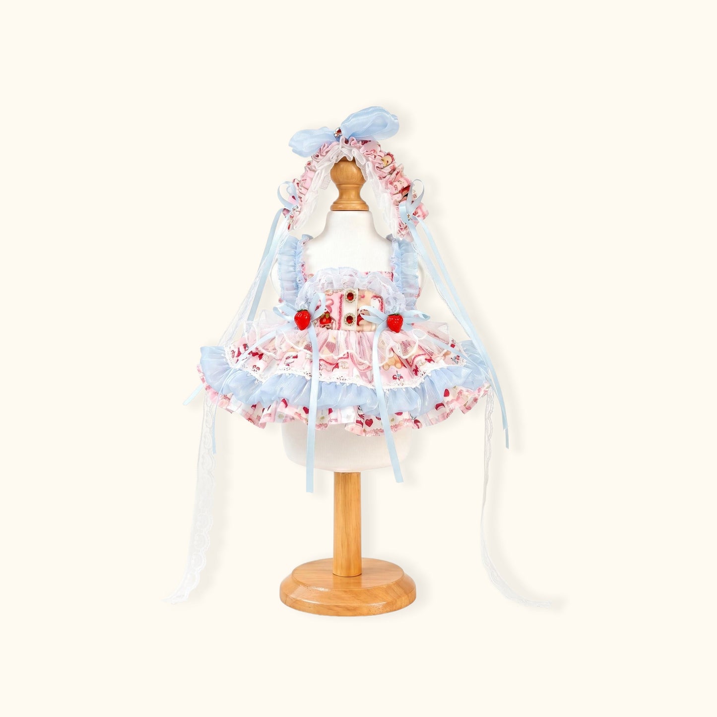 Sewing | Strawberry Cake Doll Princess Dress 