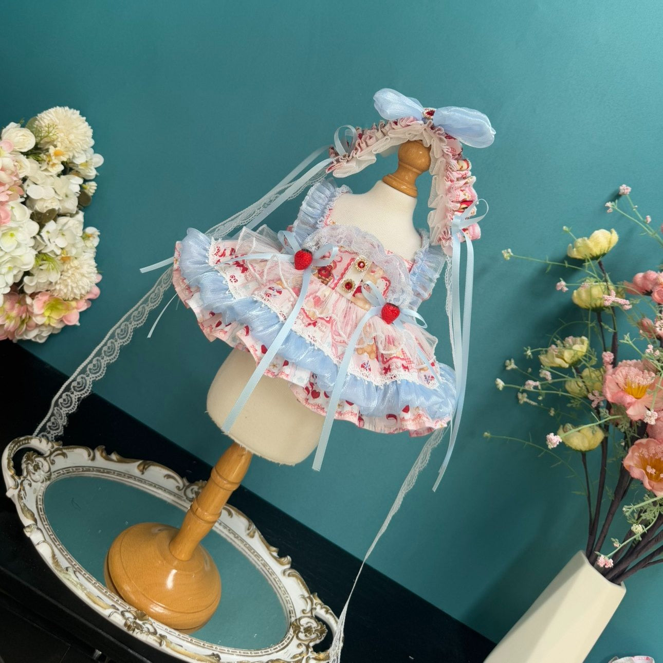 Sewing | Strawberry Cake Doll Princess Dress 