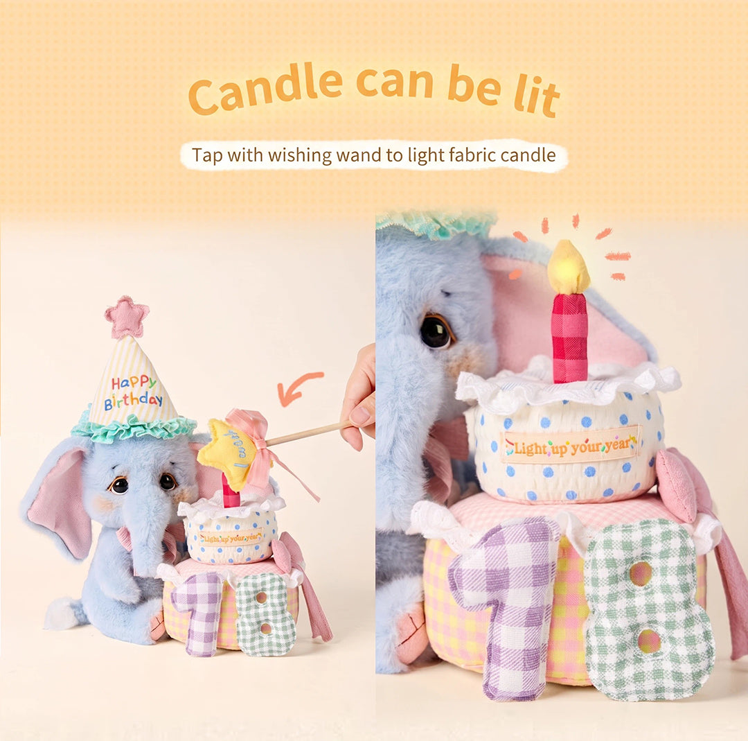 Bobo Nuts | Rubii Elephant Birthday Party Plush Toy 