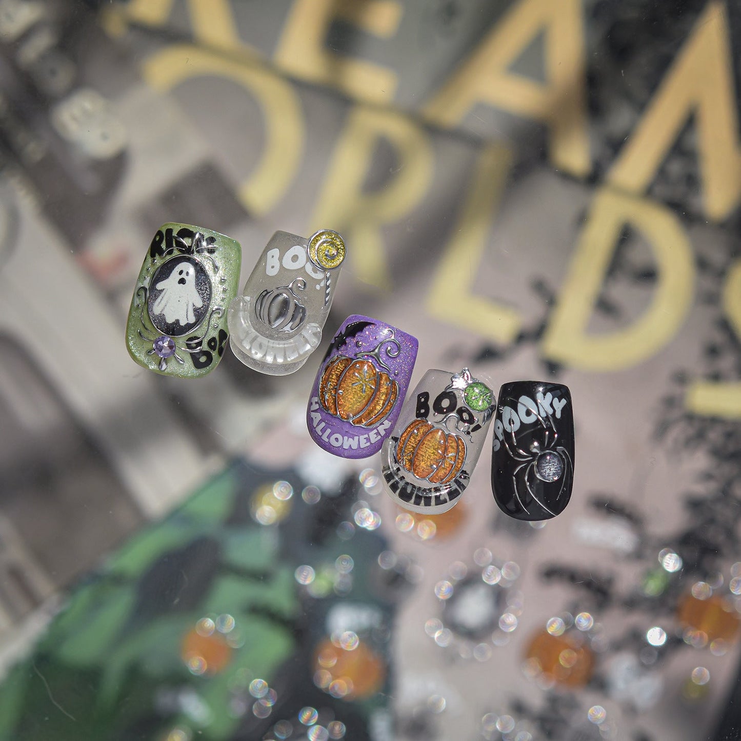 Hello Claws | Halloween Pumpkin Nail Deco Stickers 