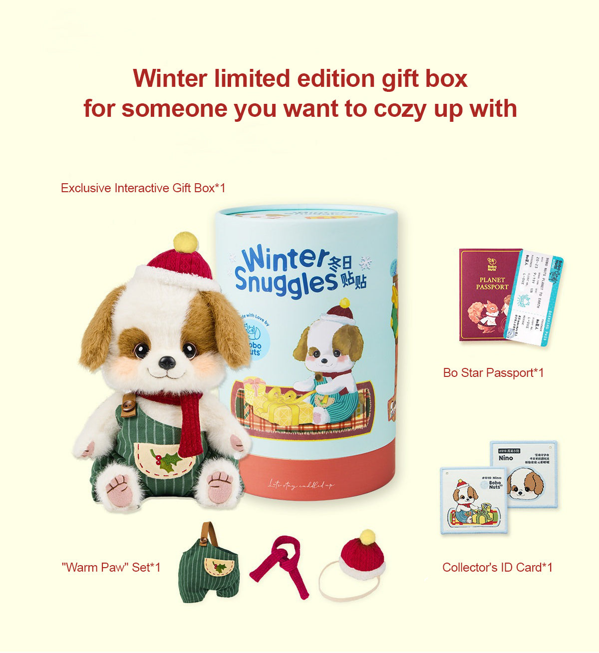 Bobo Nuts | Nino Puppy Plush Toy