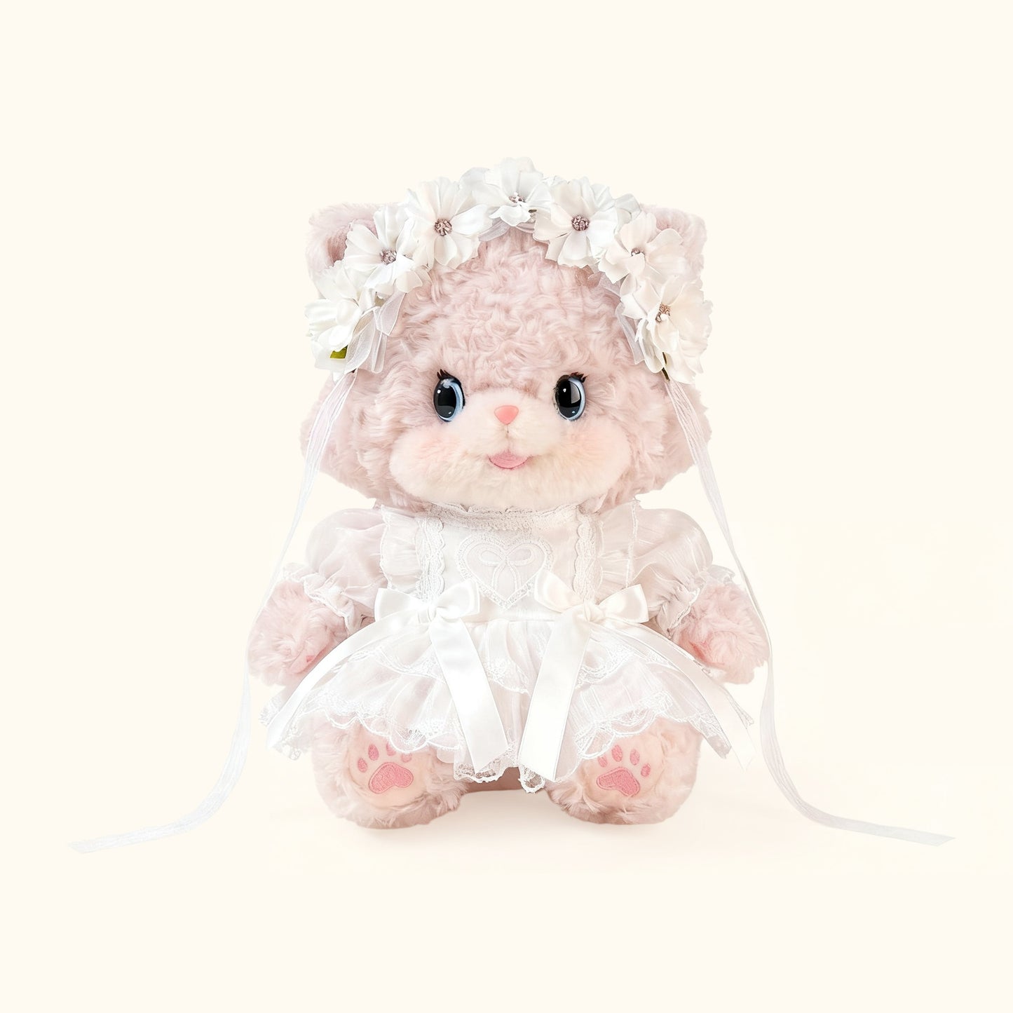 Sewing | White Flower Doll Princess Dress 