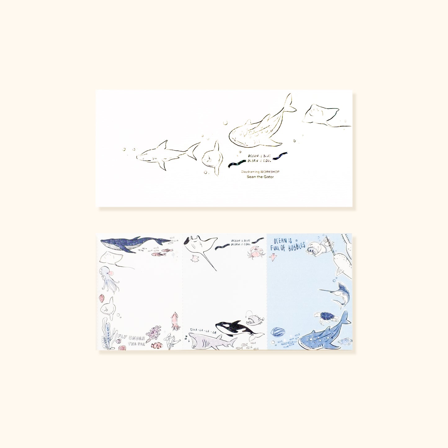 A Gator Life | Ocean is Cool Memo Notepad