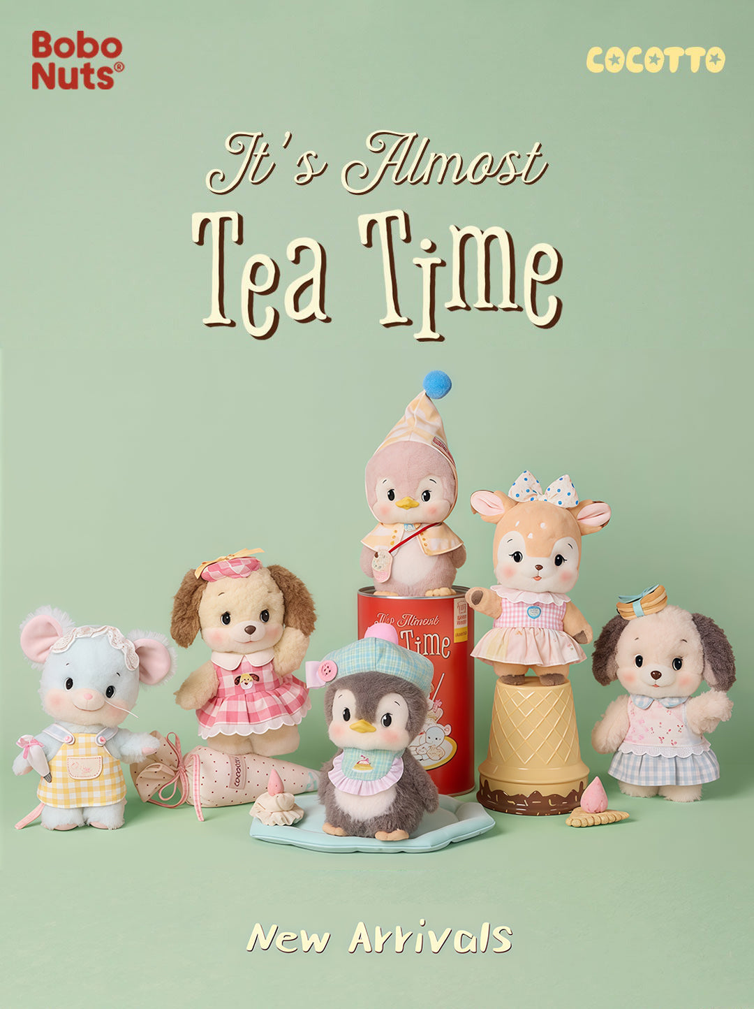 Bobo Nuts | It's Almost Tea Time Plush Toy Bag Charm 