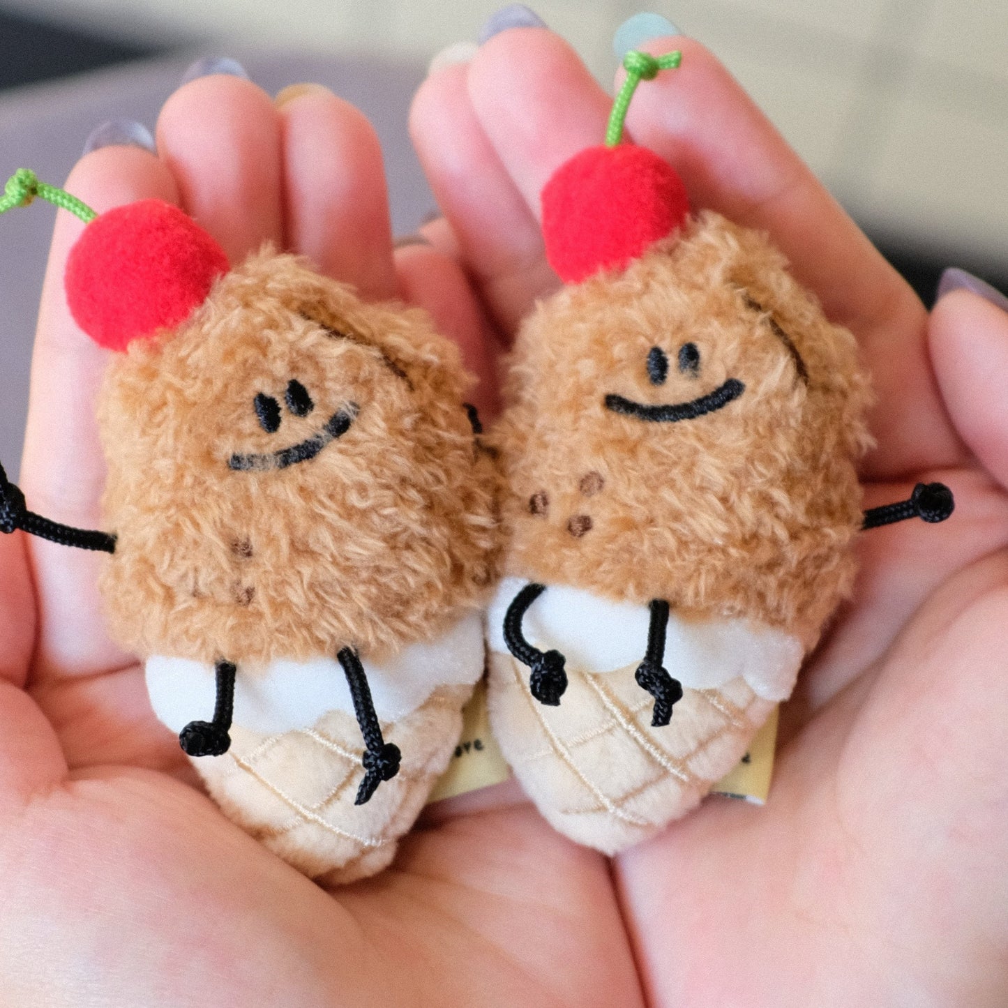 Fickle Plan | Mini Ice Cream Peanut Keychain 