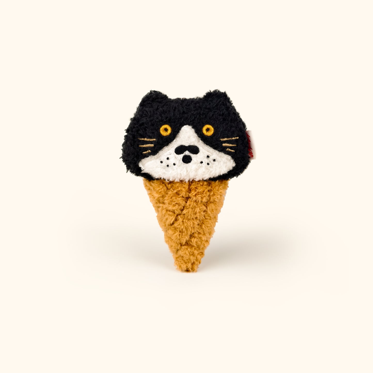 Daily White | George Kitty Ice Cream Cone Plush Charm