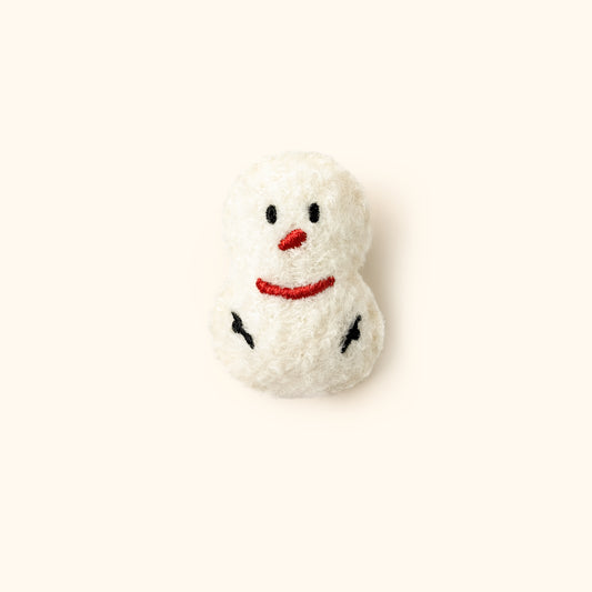 Daily White | Snowman Woollen Brooch