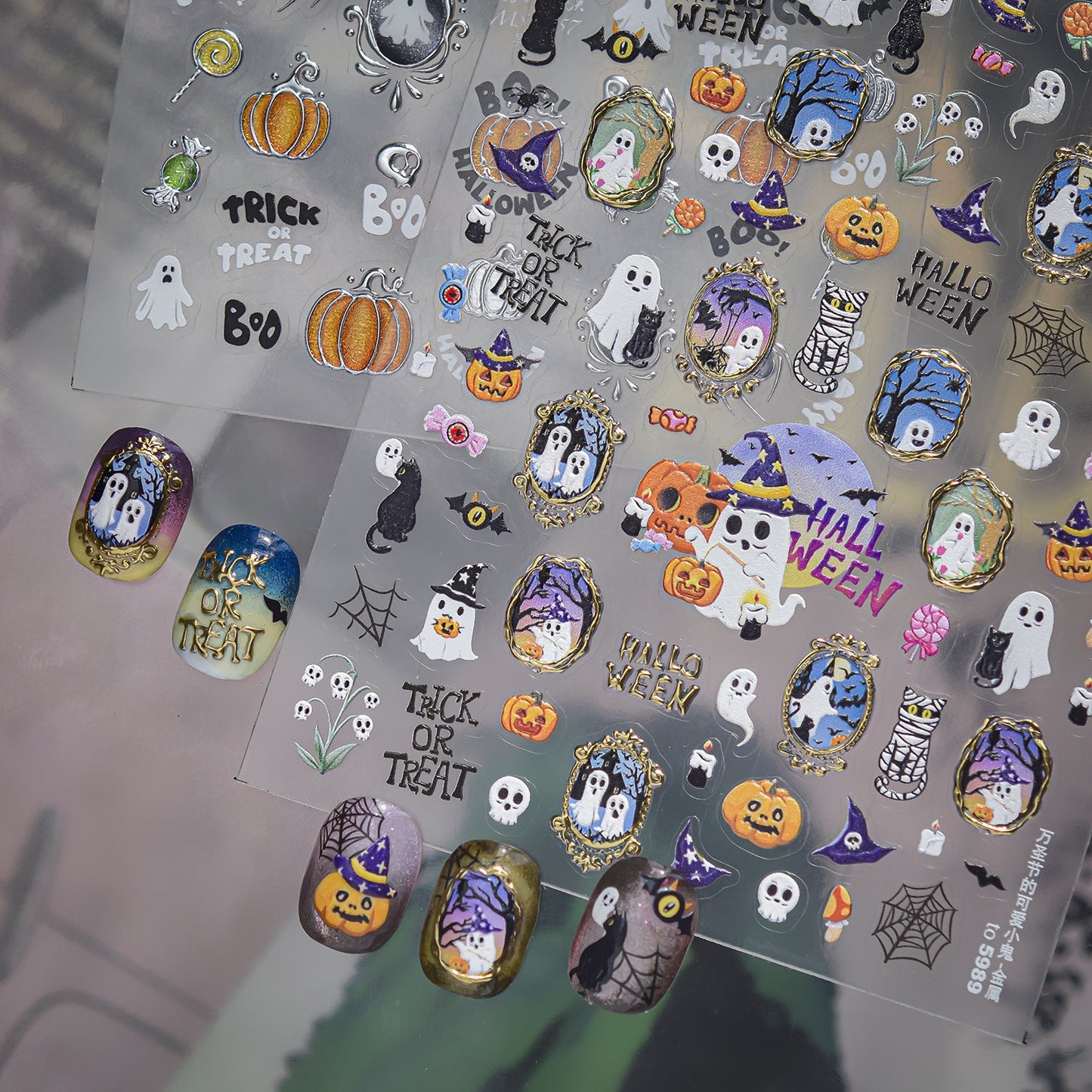 Hello Claws | Halloween Pumpkin Nail Deco Stickers 