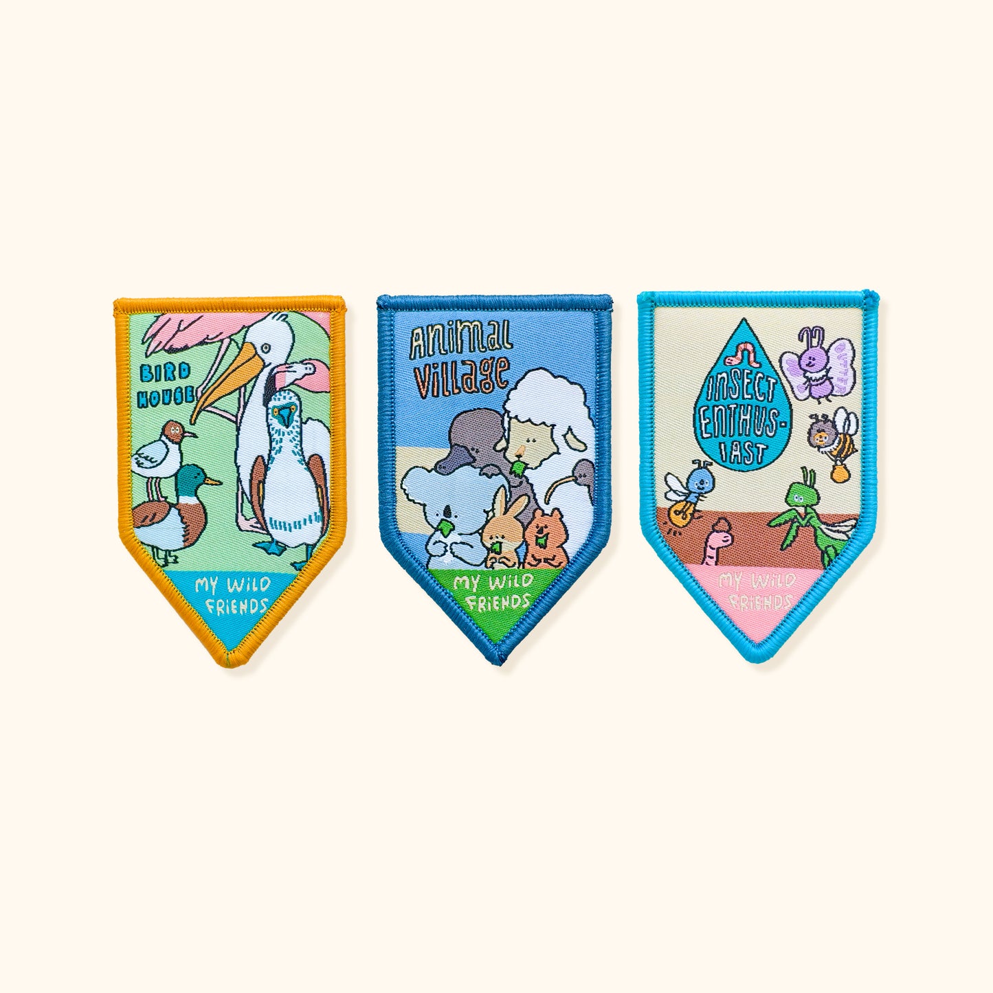 A Gator Life | Bird Insect Embroidery Brooch Badge