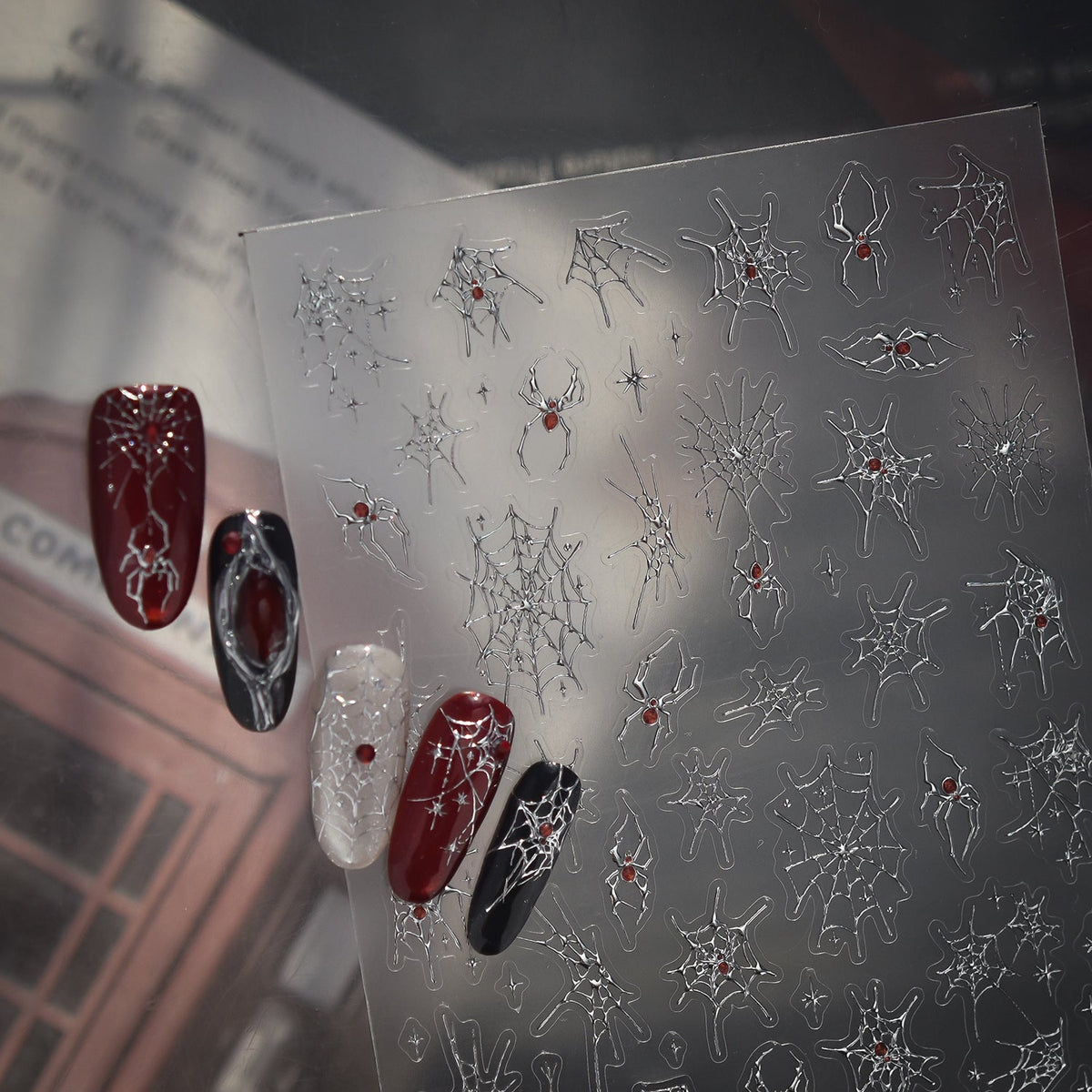 Hello Claws | Halloween Spider Nail Deco Stickers 