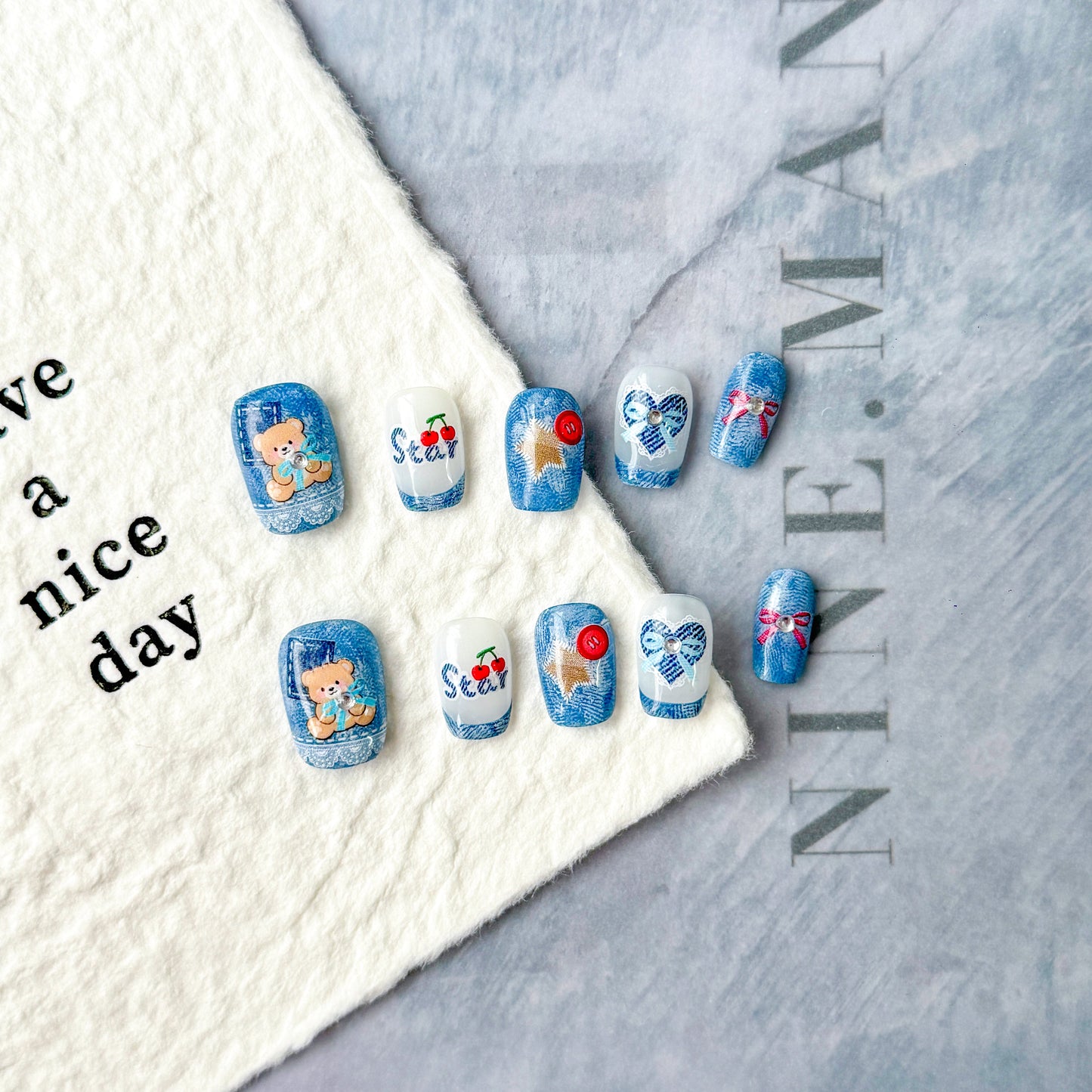 Hello Claws | Cowboy Bear Press-on Nail 