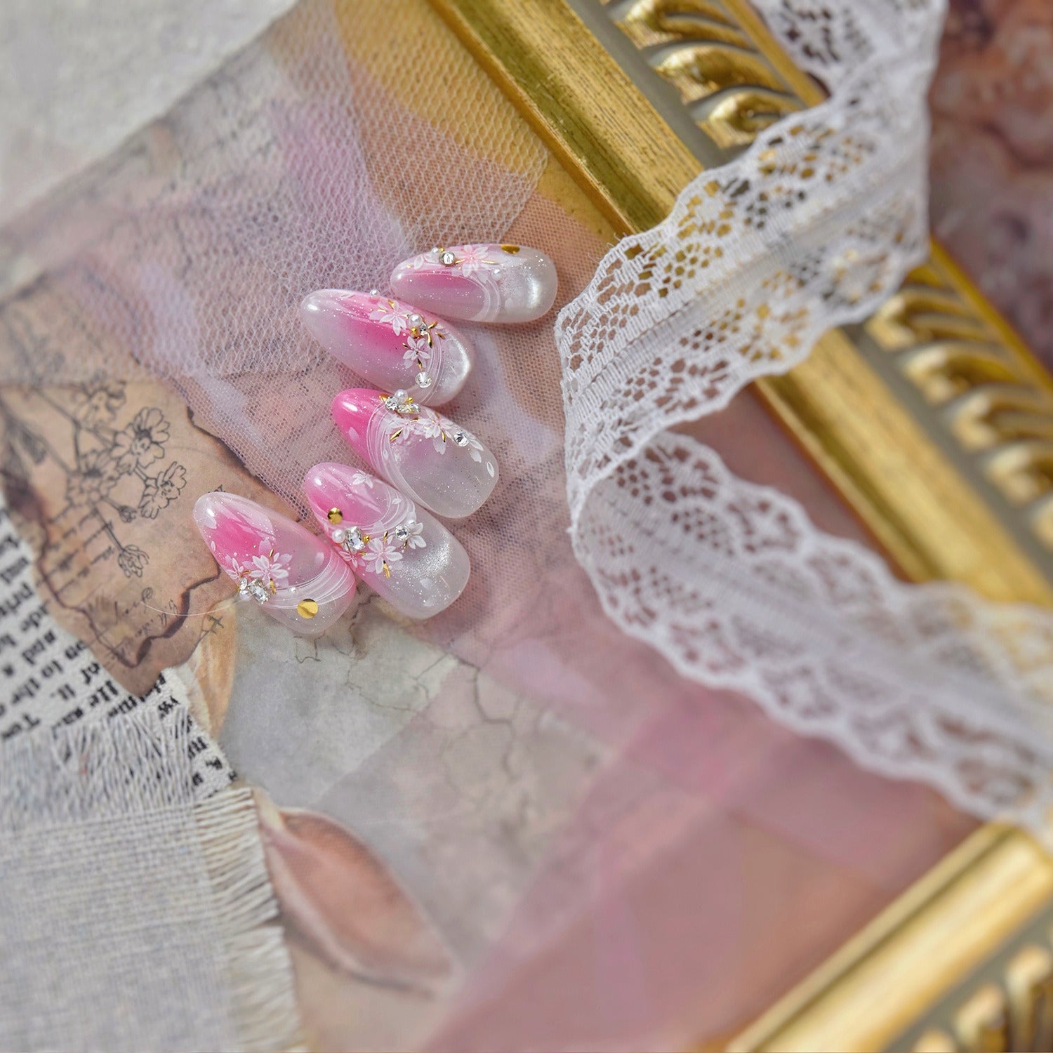 Hello Claws | Cherry Blossoms  And Horse Nail Deco Sticker 