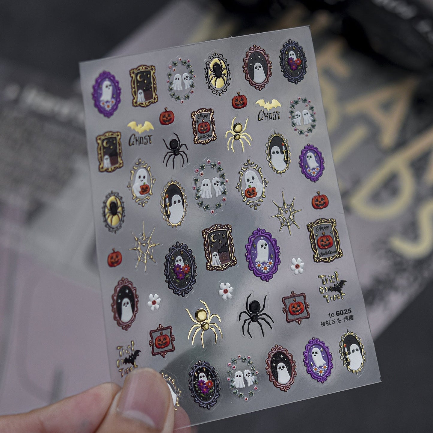 Hello Claws | Halloween Spider Nail Deco Stickers 