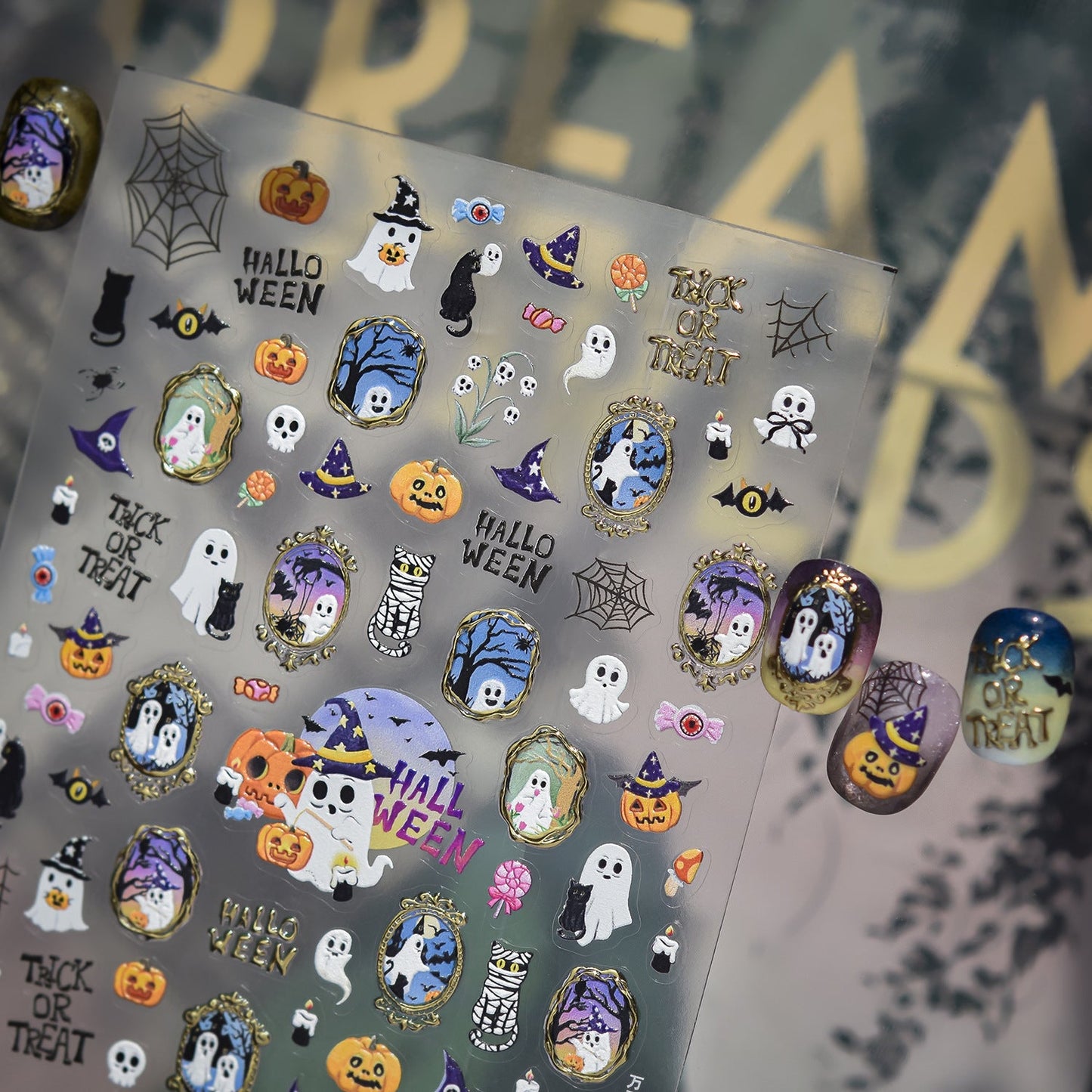Hello Claws | Halloween Pumpkin Nail Deco Stickers 