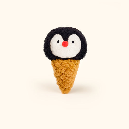 Daily White | Penguin Ice Cream Cone Plush Charm