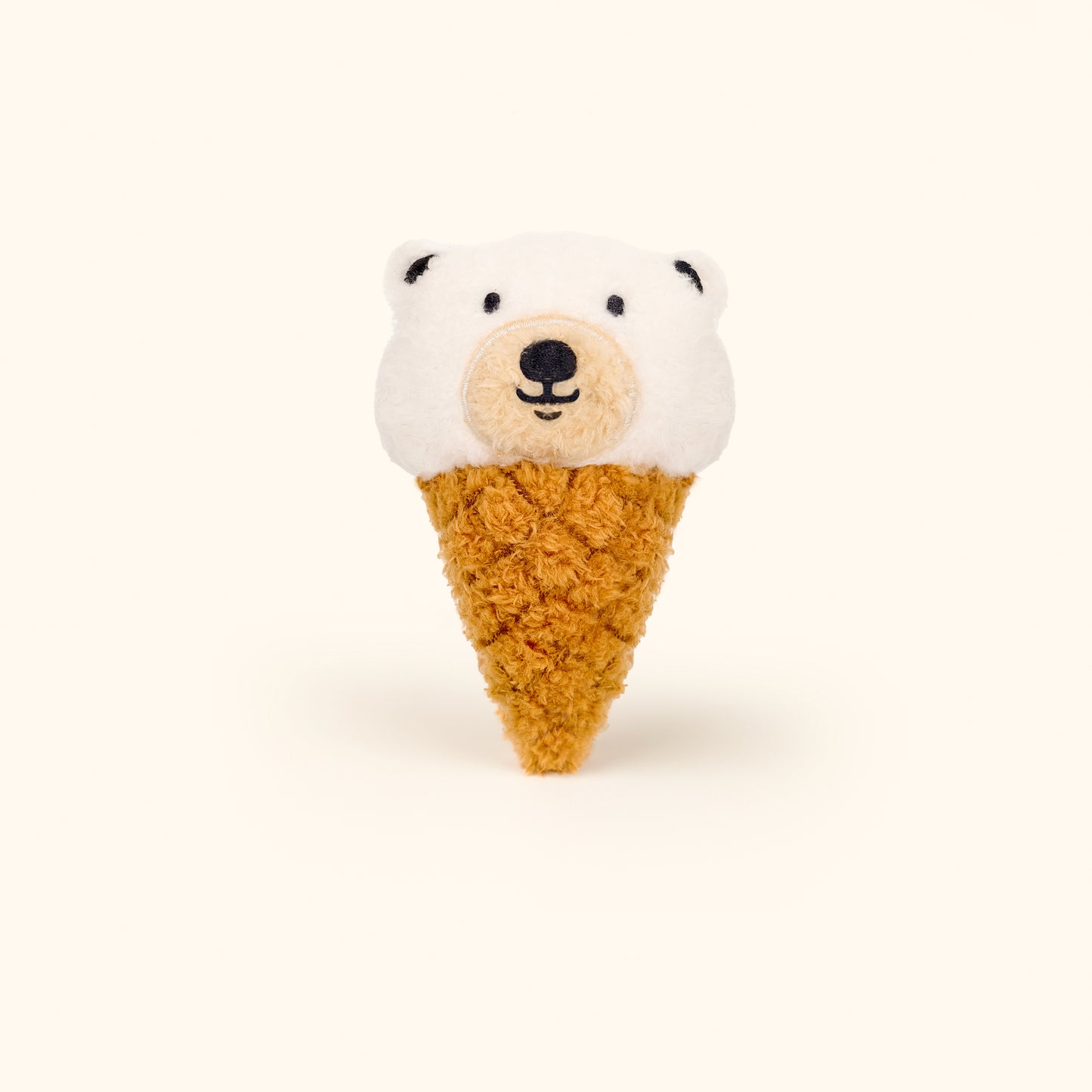 Daily White | White Ice Cream Cone Plush Charm