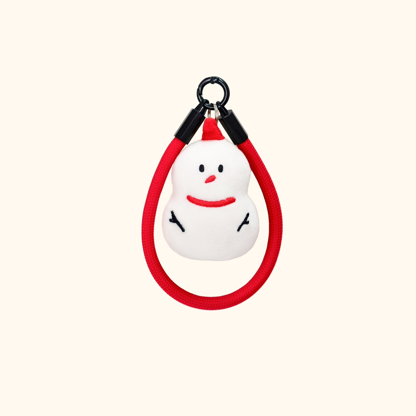 Daily White | Mini Snowman Plush Charm