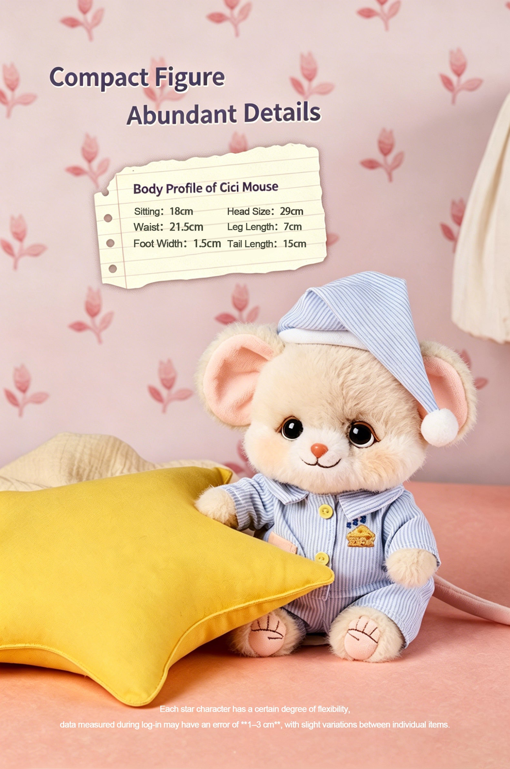 Bobo Nuts | Cici Cheese Mouse Plush Toy 