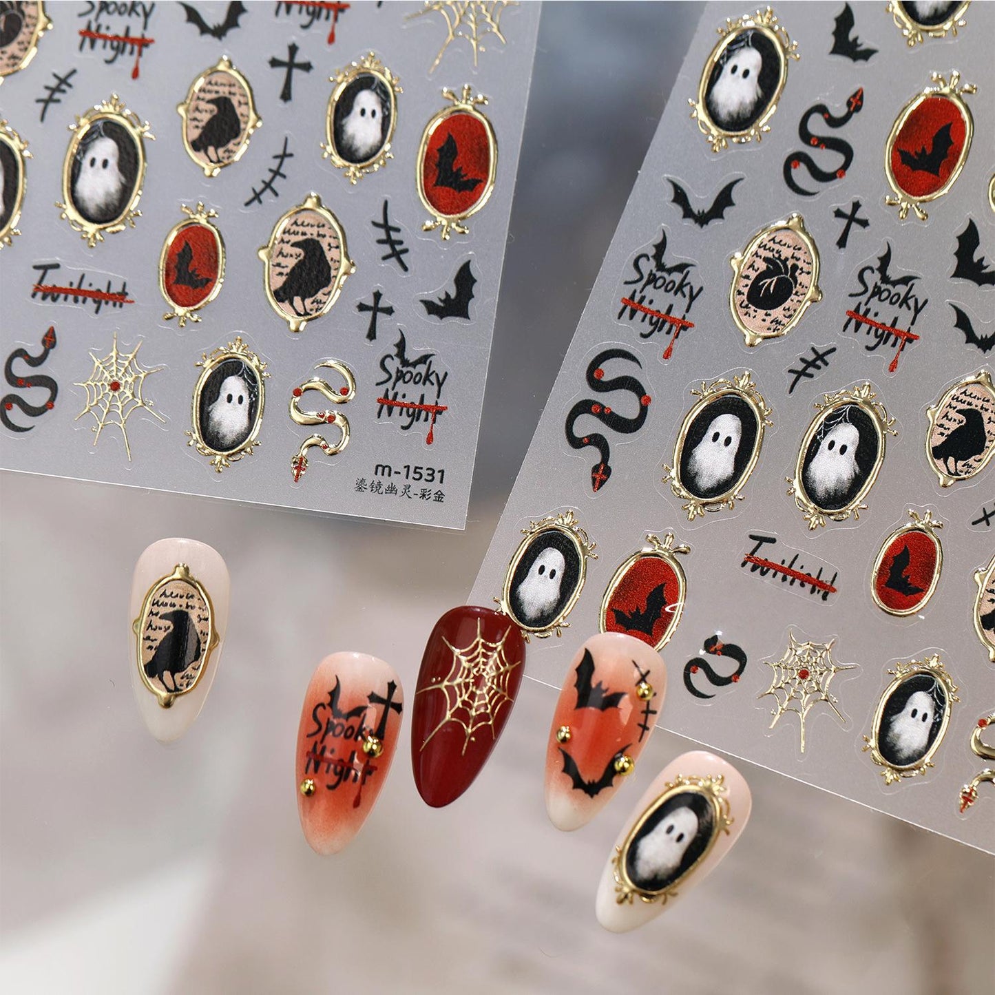 Hello Claws | Halloween Ghost Nail Deco Stickers 